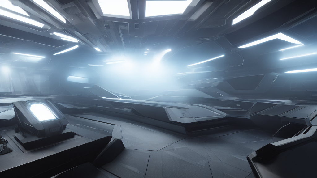 Abstract cinematic futuristic command center lighting (no text)