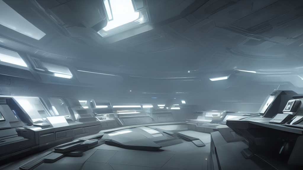 Abstract cinematic futuristic command center lighting (no text)